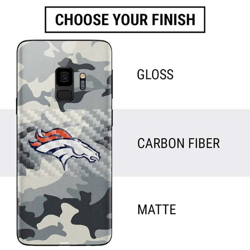 NFL Denver Broncos Camo Galaxy S9 Skin