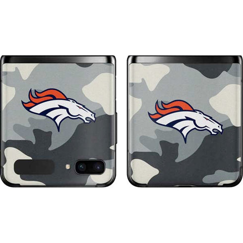 NFL Denver Broncos Camo Galaxy Z Flip Skin