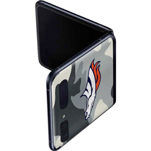 NFL Denver Broncos Camo Galaxy Z Flip Skin