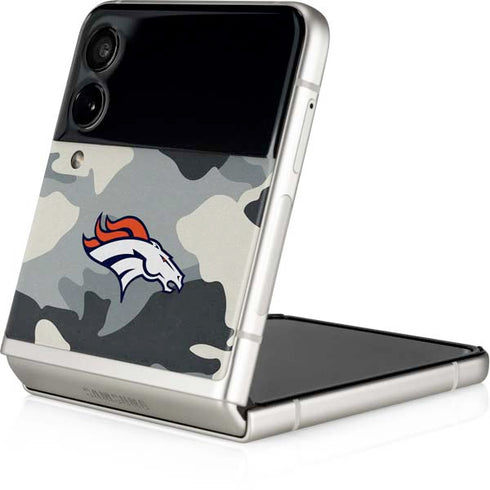 NFL Denver Broncos Camo Galaxy Z Flip3 5G Skin