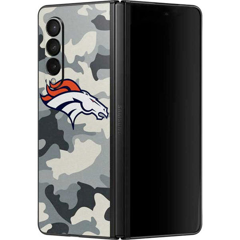 NFL Denver Broncos Camo Galaxy Z Fold3 5G Skin