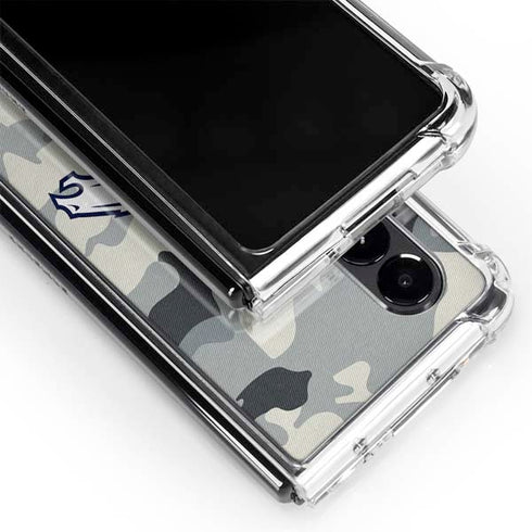 NFL Denver Broncos Camo Galaxy Z Fold4 5G Clear Case