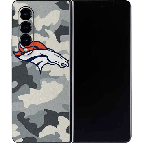 NFL Denver Broncos Camo Galaxy Z Fold4 5G Skin