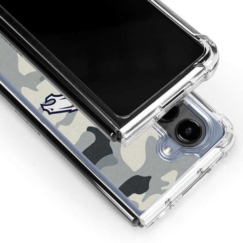 NFL Denver Broncos Camo Galaxy Z Fold5 5G Clear Case