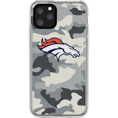 NFL Denver Broncos Camo iPhone 11 Pro Clear Case