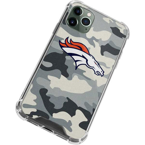 NFL Denver Broncos Camo iPhone 11 Pro Max Clear Case