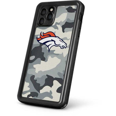 NFL Denver Broncos Camo iPhone 11 Pro Waterproof Case