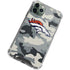 NFL Denver Broncos Camo iPhone 12 Pro Clear Case