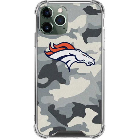NFL Denver Broncos Camo iPhone 12 Pro Max Clear Case