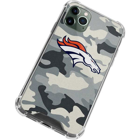 NFL Denver Broncos Camo iPhone 12 Pro Max Clear Case