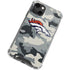 NFL Denver Broncos Camo iPhone 13 Mini Clear Case