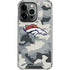 NFL Denver Broncos Camo iPhone 13 Pro Clear Case