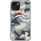 NFL Denver Broncos Camo iPhone 14 Clear Case