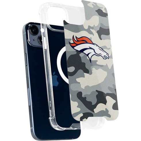 NFL Denver Broncos Camo iPhone 15 Plus MagSafe Case