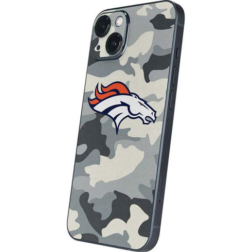 NFL Denver Broncos Camo iPhone 15 Plus Skin