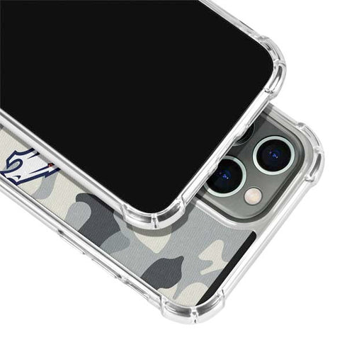 NFL Denver Broncos Camo iPhone 15 Pro Clear Case