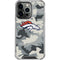 NFL Denver Broncos Camo iPhone 15 Pro Clear Case