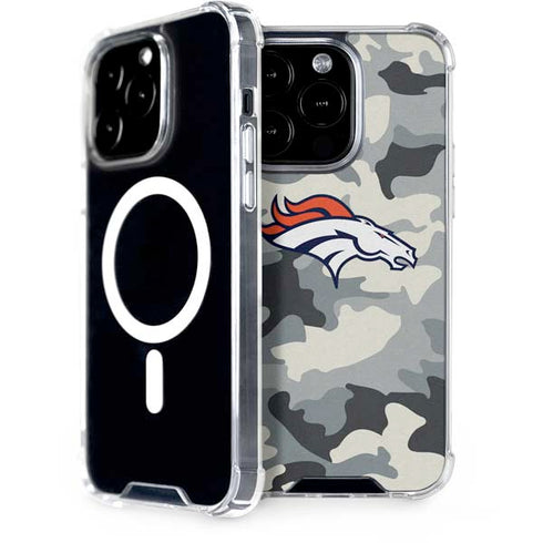 NFL Denver Broncos Camo iPhone 15 Pro MagSafe Case