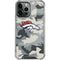 NFL Denver Broncos Camo iPhone 15 Pro Max Clear Case