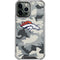 NFL Denver Broncos Camo iPhone 14 Pro Max Clear Case