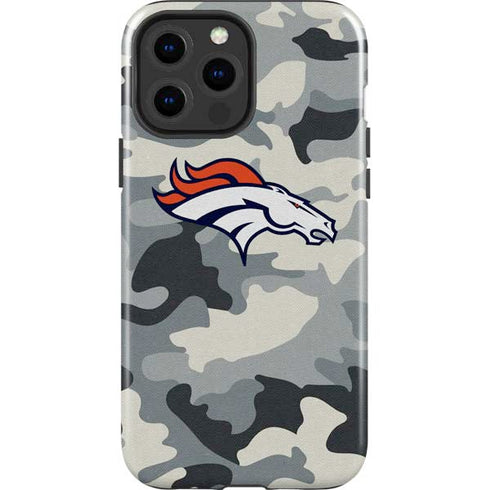 NFL Denver Broncos Camo iPhone 15 Pro Max Impact Case