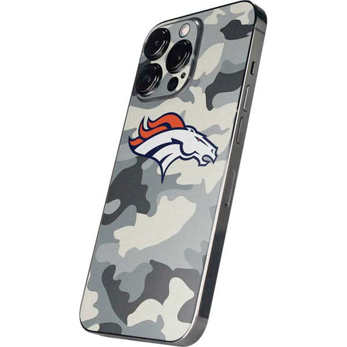 NFL Denver Broncos Camo iPhone 15 Pro Skin