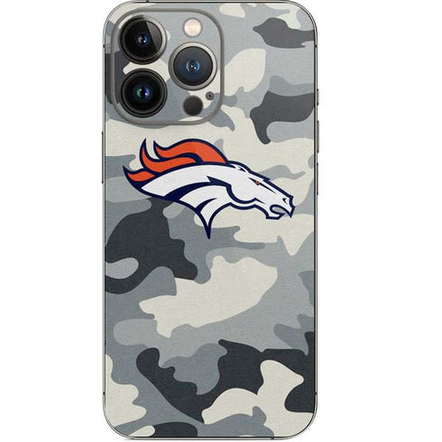 NFL Denver Broncos Camo iPhone 14 Pro Skin