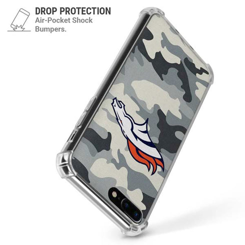 NFL Denver Broncos Camo iPhone 7/8 Plus Clear Case