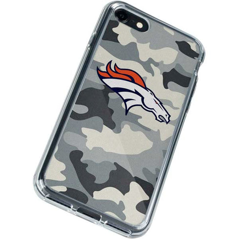 NFL Denver Broncos Camo iPhone SE (2nd & 3rd Gen) Clear Case