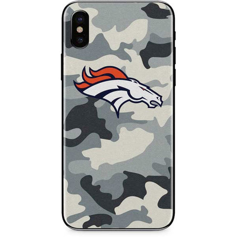 NFL Denver Broncos Camo iPhone X Skin