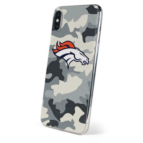 NFL Denver Broncos Camo iPhone X Skin