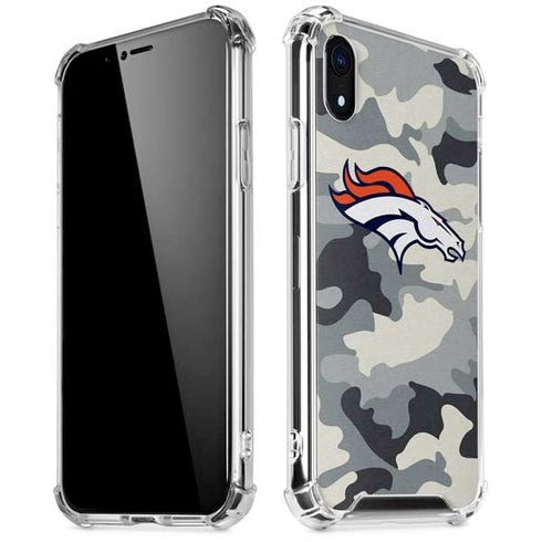NFL Denver Broncos Camo iPhone XR Clear Case