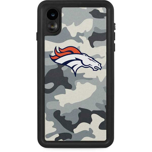 NFL Denver Broncos Camo iPhone XR Waterproof Case