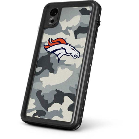 NFL Denver Broncos Camo iPhone XR Waterproof Case
