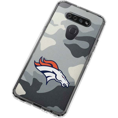 NFL Denver Broncos Camo LG K51/Q51 Clear Case