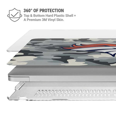 NFL Denver Broncos Camo MacBook Air 15in (2023-2025) Case plus Skin