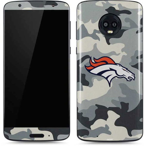 NFL Denver Broncos Camo Moto G6 Skin