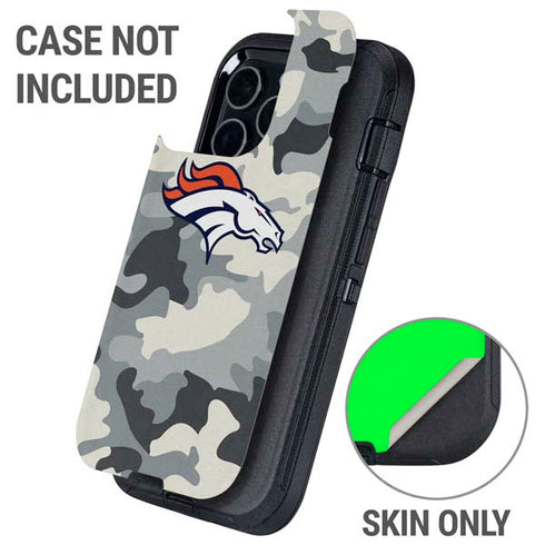 NFL Denver Broncos Camo Otterbox Defender iPhone Skin