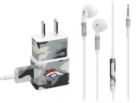 NFL Denver Broncos Camo Phone Charger Skin