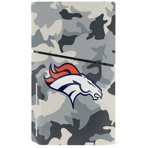 NFL Denver Broncos Camo PS5 Slim Disk Console Skin