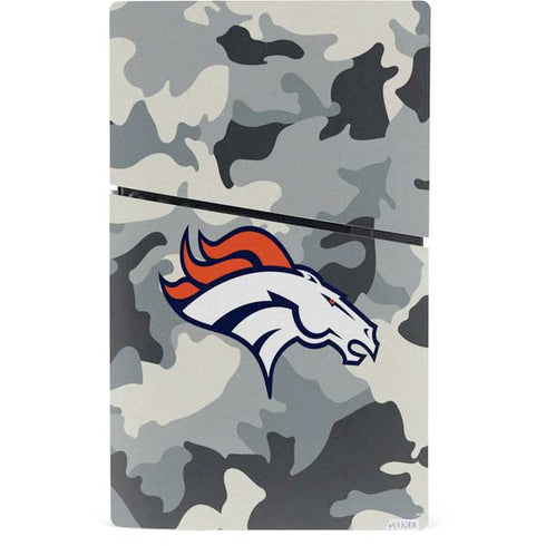 NFL Denver Broncos Camo PS5 Slim Digital Edition Bundle Skin