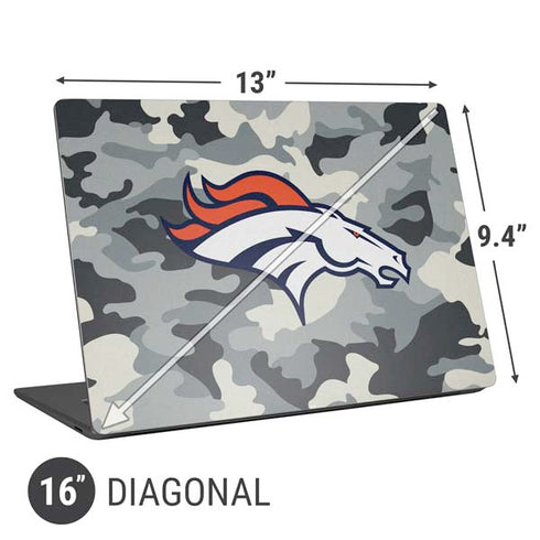 NFL Denver Broncos Camo Universal Laptop 16in (13 x 9.4in) Skin