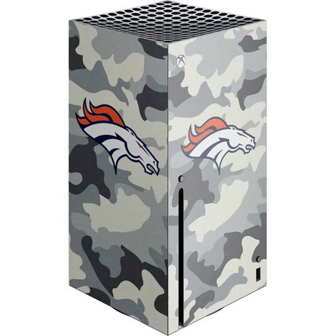 NFL Denver Broncos Camo Xbox Series X Console Skin