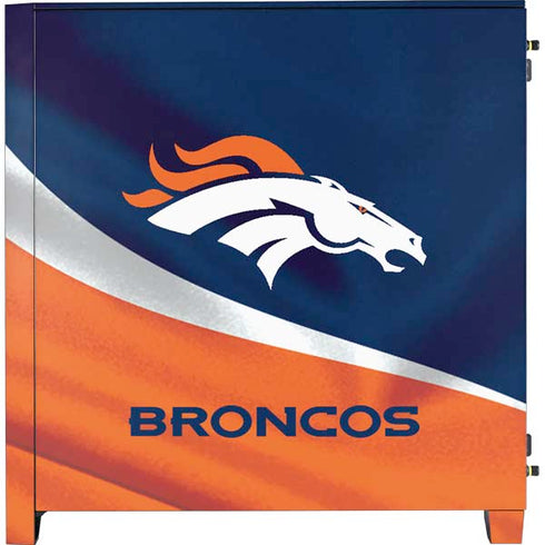 NFL Denver Broncos Corsair 4000D Tempered Glass Mid-Tower ATX Case Skin
