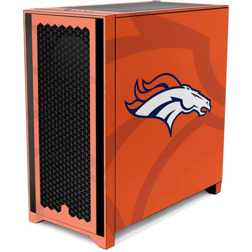 NFL Denver Broncos Double Vision Corsair 4000D Tempered Glass Mid-Tower ATX Case Skin