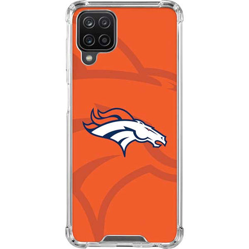 NFL Denver Broncos Double Vision Galaxy A12 Clear Case