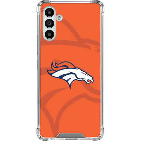 NFL Denver Broncos Double Vision Galaxy A13 5G Clear Case