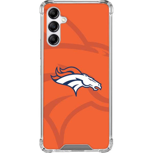NFL Denver Broncos Double Vision Galaxy A14 5G Clear Case