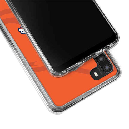 NFL Denver Broncos Double Vision Galaxy A21 Clear Case