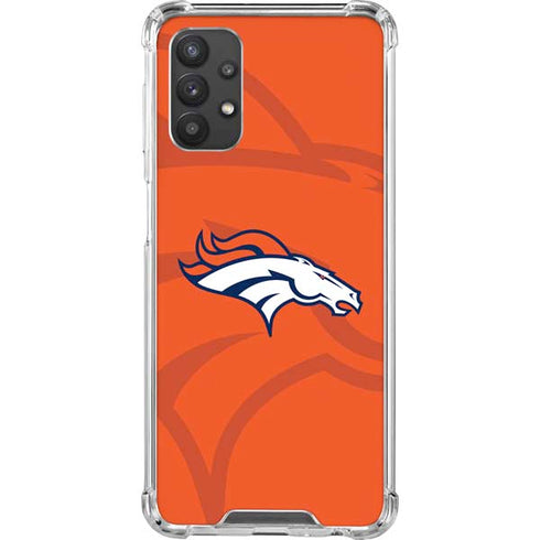 NFL Denver Broncos Double Vision Galaxy A32 5G Clear Case